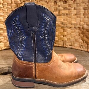 J.B. Dillon Kids Boots - Tan and Navy
